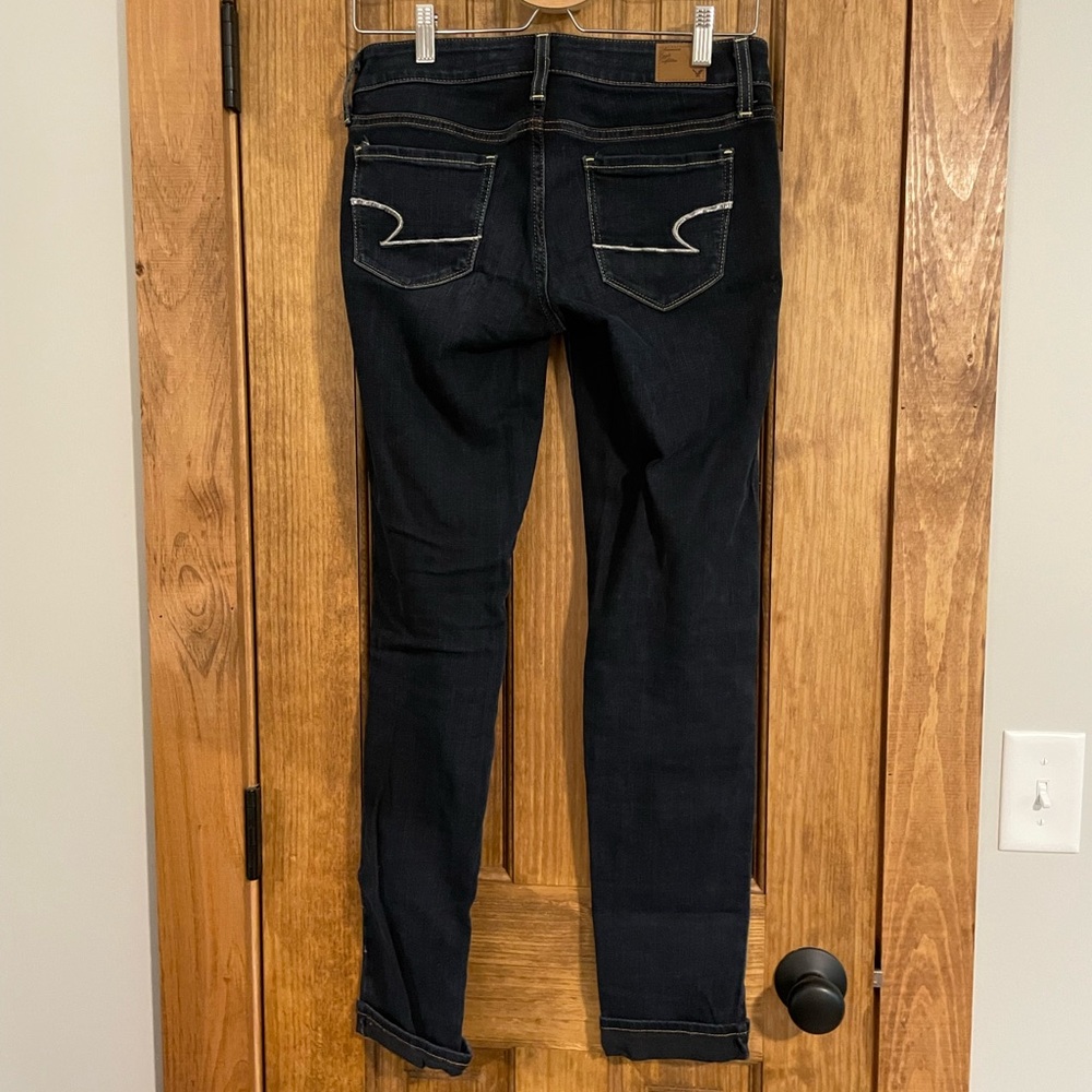 American Eagle Outfitters Blue Skinny Jeans Classic Style